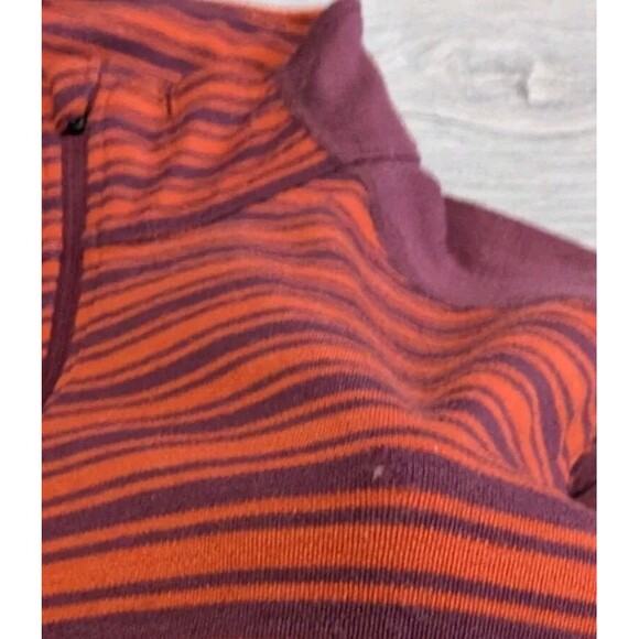Ibex Sweater Men's Sz M Merino Wool 1/4 Zip Woolies 2 Base Layer Striped READ - Picture 4 of 8
